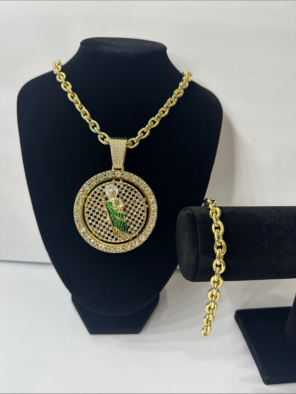 Gold-Plated St. Jude Jewelry Set
